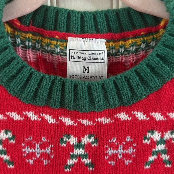 New! New York Laundry Holiday Classics Sweater NWT sz M - Picture 5 of 8